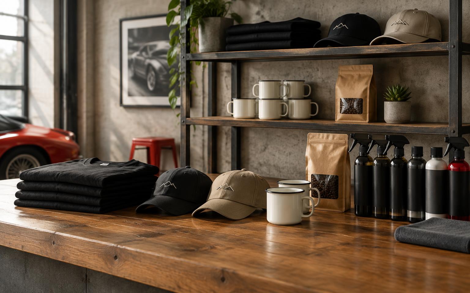Merch, káva a autokosmetika v obchodě Kafedílny